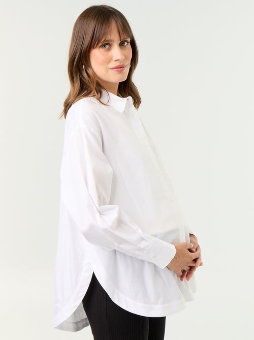 Camisa de amamentação com fenda lateral - Kiabi