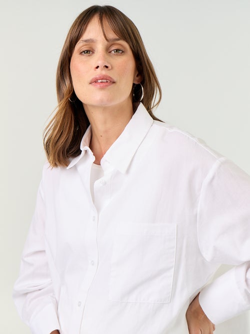Camisa de amamentação com fenda lateral - Kiabi