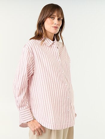 Camisa de amamentação com fenda lateral