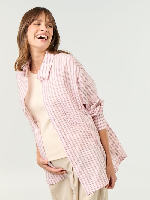 Camisa de amamentação com fenda lateral - Kiabi Camisa de amamentação com fenda lateral - Kiabi