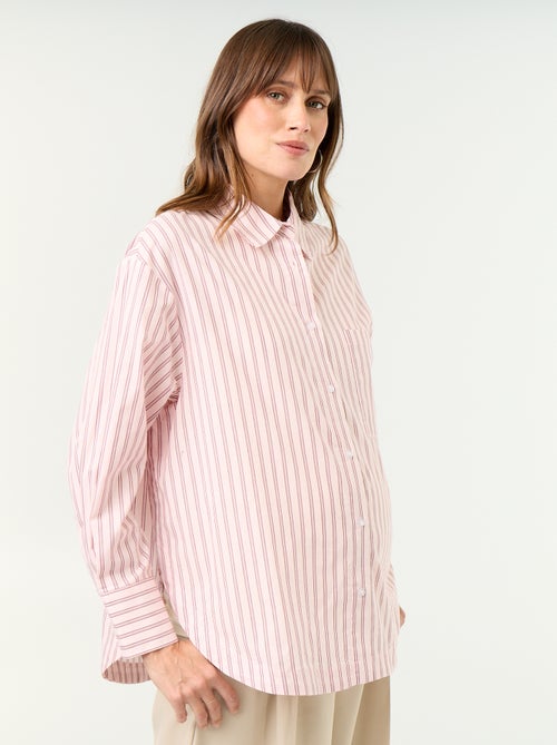 Camisa de amamentação com fenda lateral - Kiabi Camisa de amamentação com fenda lateral - Kiabi