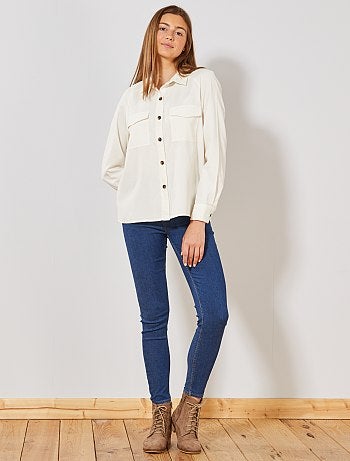 Camisa de bombazina - Kiabi