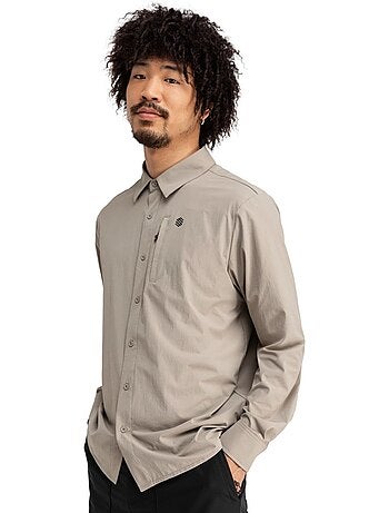 Camisa de caminhada de manga comprida para homem