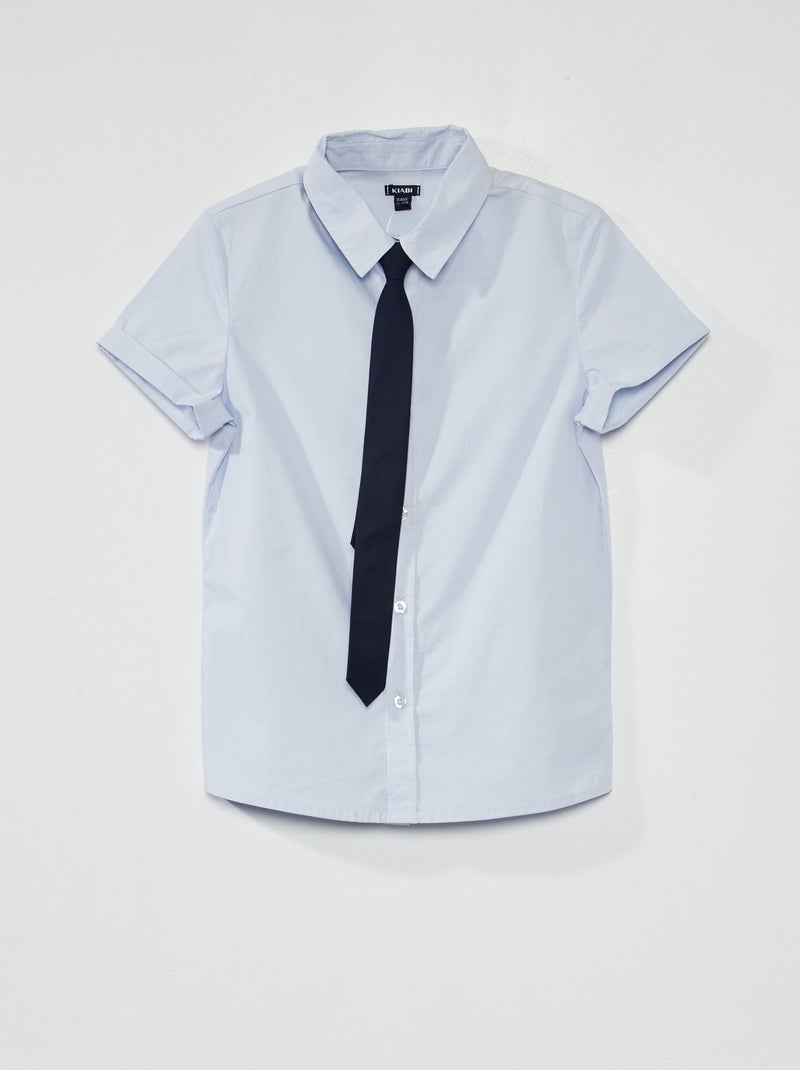 Camisa de cerimónia Azul Acinzentado - Kiabi