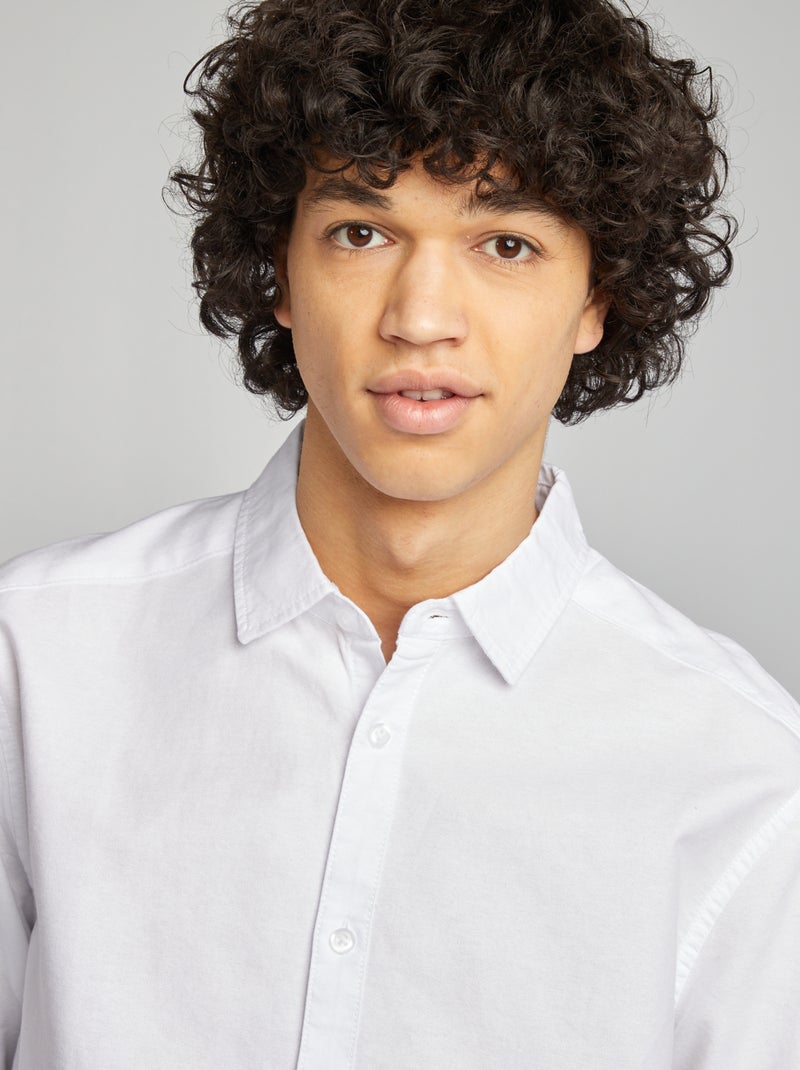 Camisa de cerimónia lisa Branco - Kiabi