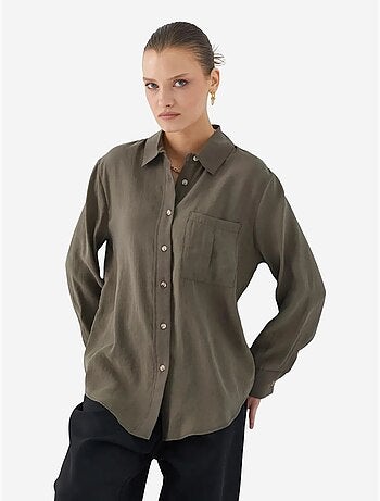 Camisa de corte descontraído com bolso mixray