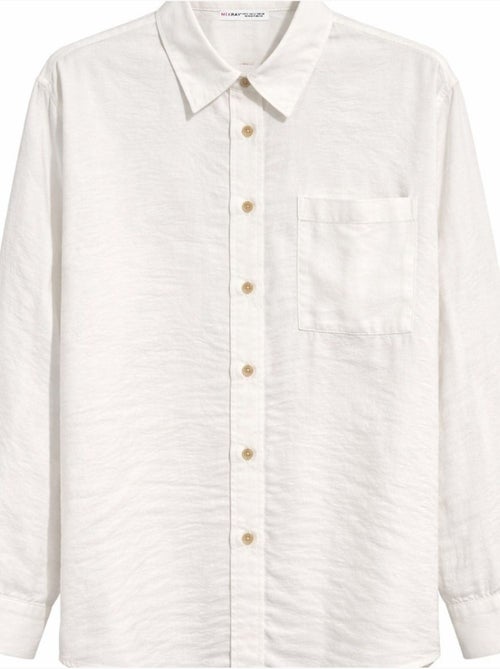 Camisa de corte descontraído com bolso mixray - Kiabi Camisa de corte descontraído com bolso mixray - Kiabi