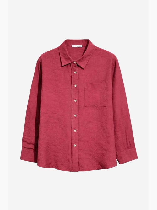Camisa de corte descontraído com bolso mixray - Kiabi Camisa de corte descontraído com bolso mixray - Kiabi