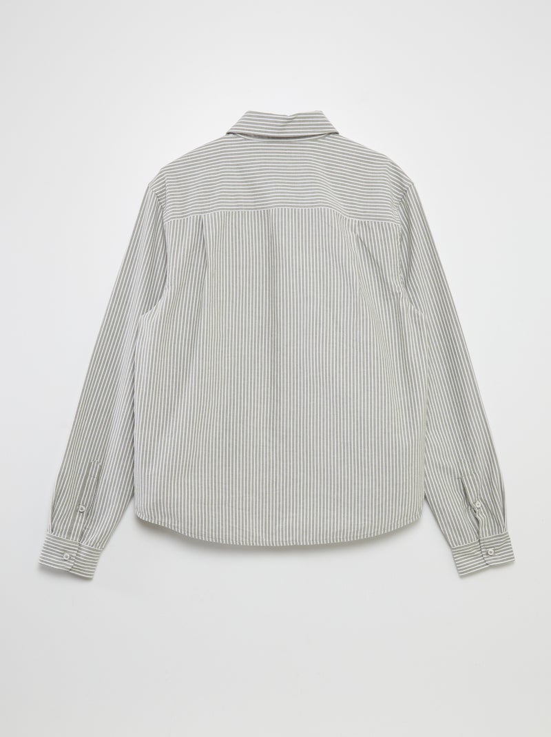 Camisa de corte direito  - So Easy CAQUI - Kiabi