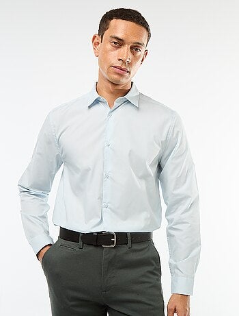 Camisa de corte direito branca