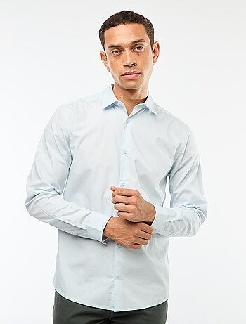 Camisa de corte direito branca