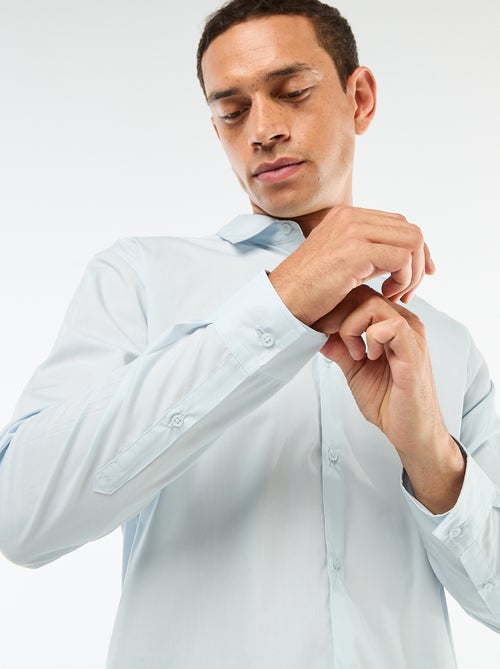 Camisa de corte direito branca - Kiabi