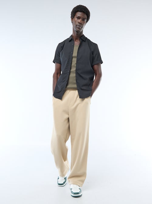 Camisa de corte direito de manga curta - Kiabi