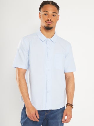 Camisa de corte direito lisa - So Easy
