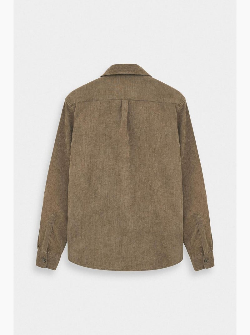 Camisa de corte regular giesto Cáqui - Kiabi