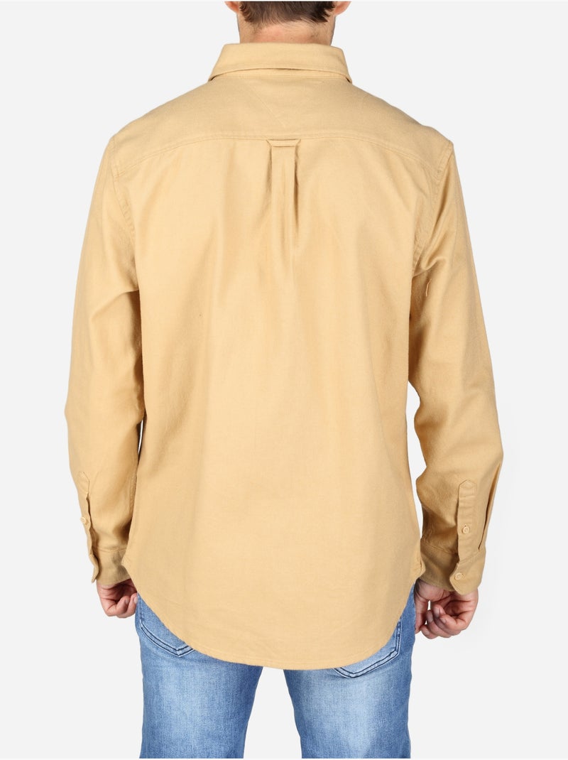 Camisa de corte reto - tommy jeans Bege - Kiabi