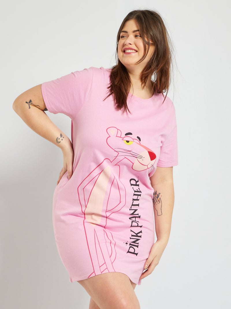 Camisa de dormir 'A pantera cor-de-rosa' Rosa - Kiabi