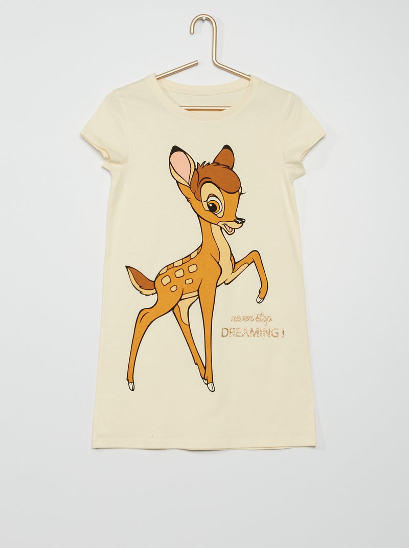Camisa de dormir 'Bambi' 'Disney' BRANCO - Kiabi