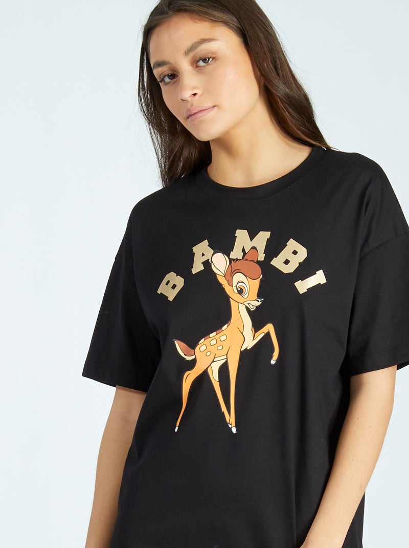 Camisa de dormir 'Bambi' PRETO - Kiabi