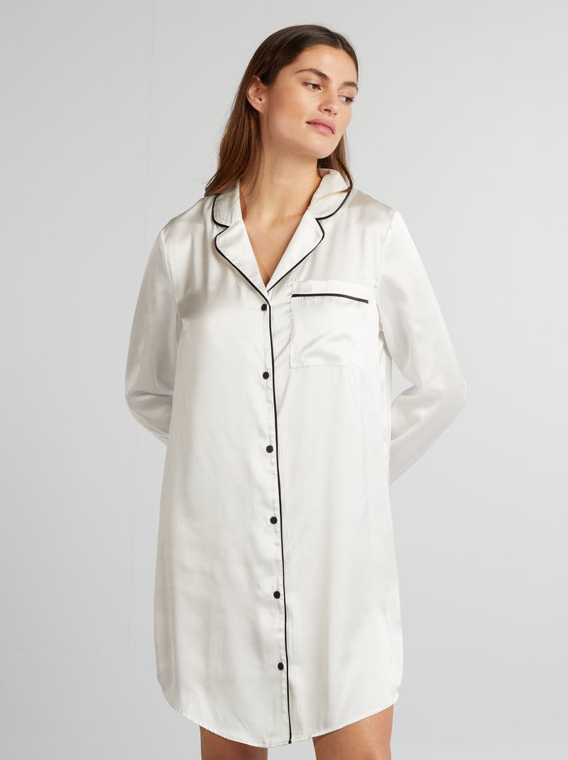 Camisa de dormir Branco - Kiabi