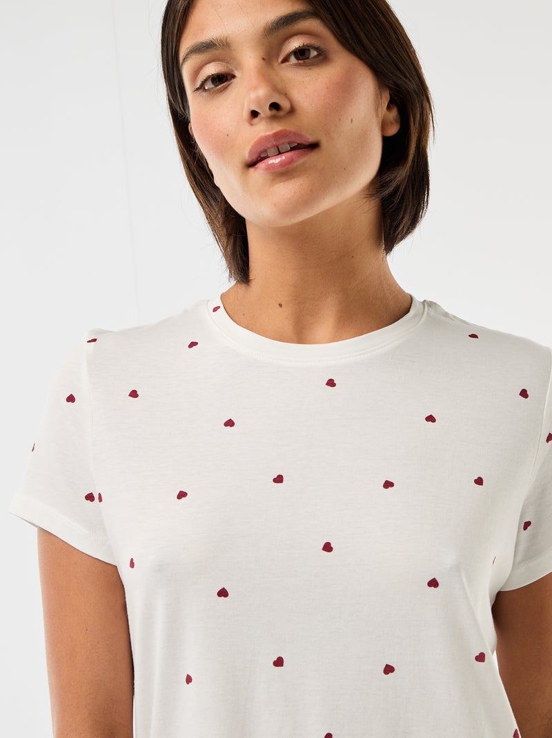 Camisa de dormir Branco - Kiabi