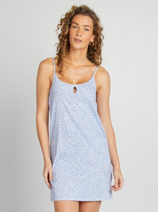 Camisa de dormir com alças finas