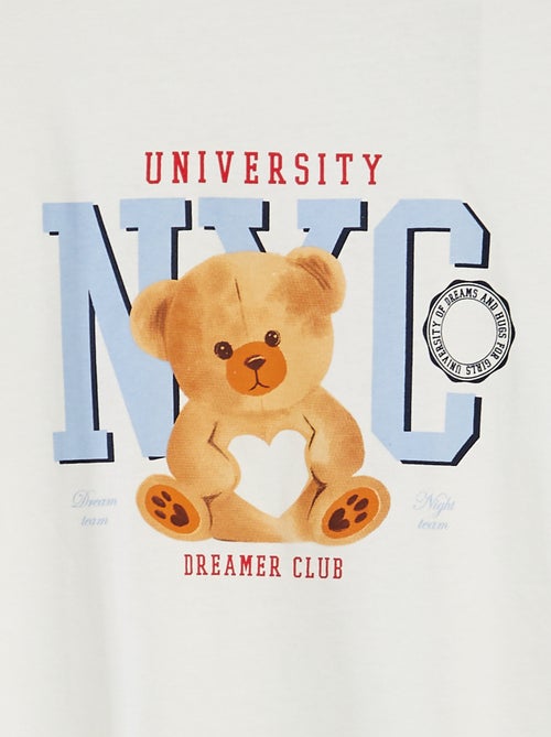 Camisa de dormir com estampado - Kiabi