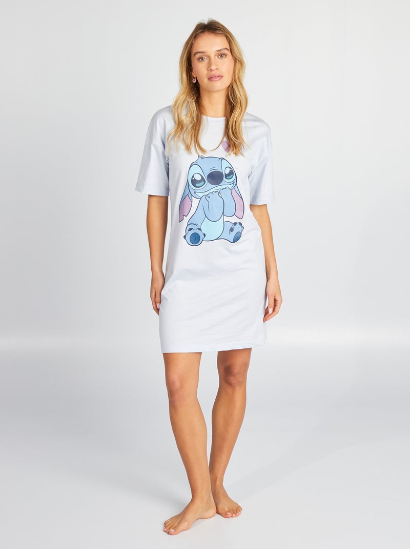 Camisa de dormir com estampado 'Stitch' AZUL - Kiabi