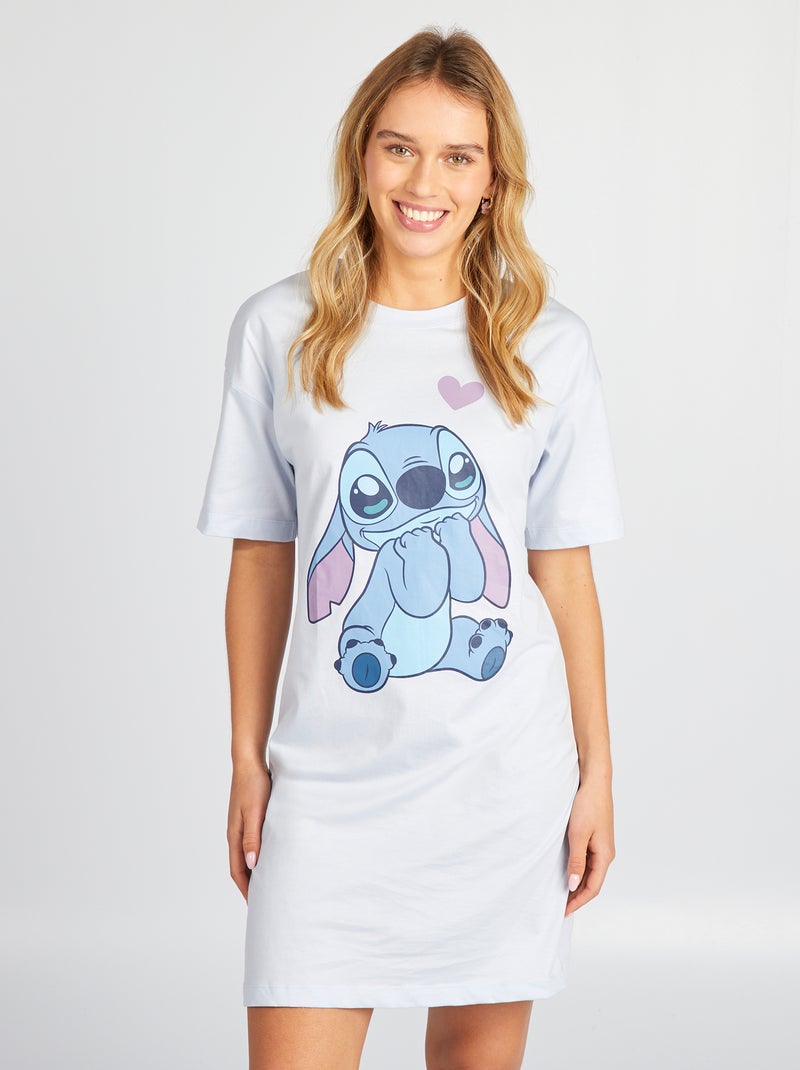 Camisa de dormir com estampado 'Stitch' AZUL - Kiabi