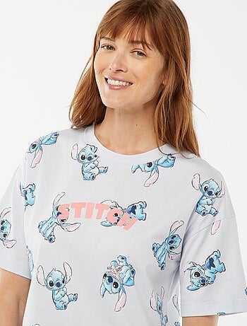 Camisa de dormir com estampado 'Stitch'