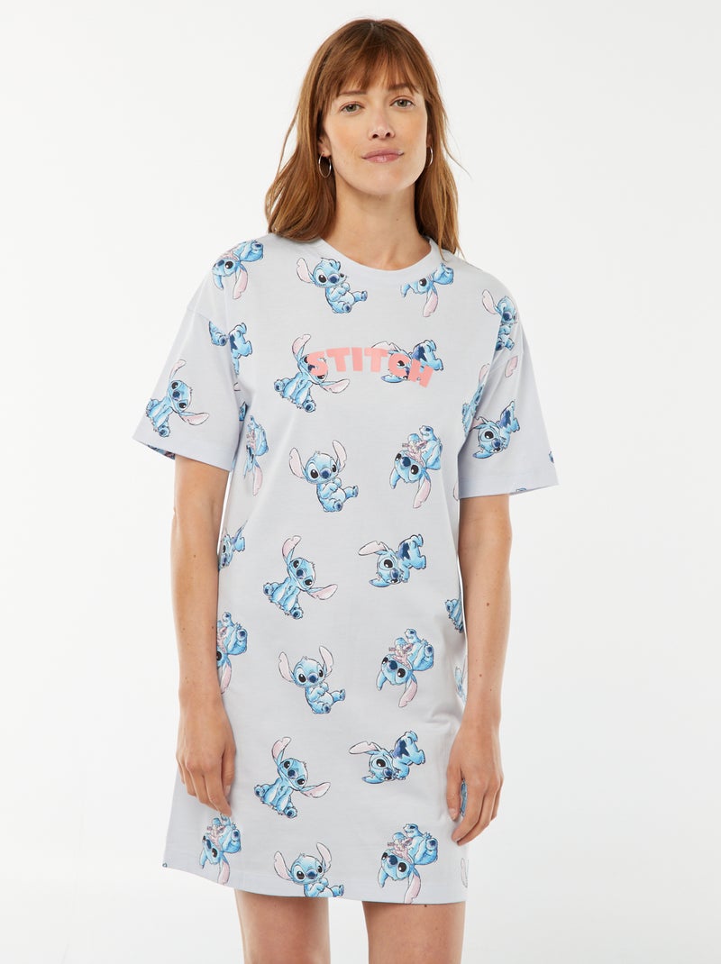 Camisa de dormir com estampado 'Stitch' AZUL - Kiabi