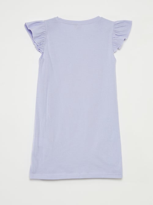 Camisa de dormir com folhos - Kiabi