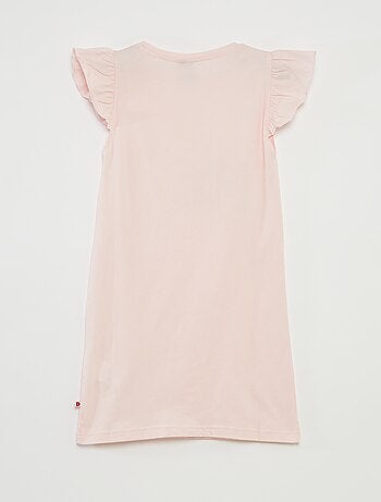 Camisa de dormir com folhos e impressão