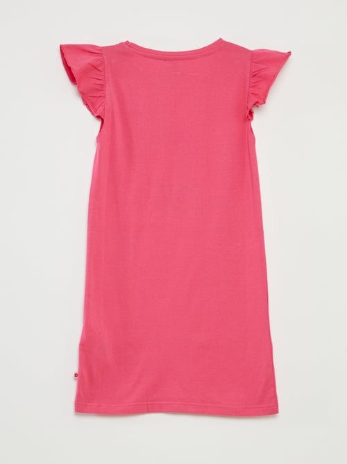 Camisa de dormir com folhos e impressão - Kiabi