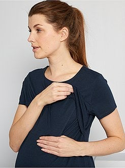 Camisa de dormir de amamentação - Kiabi