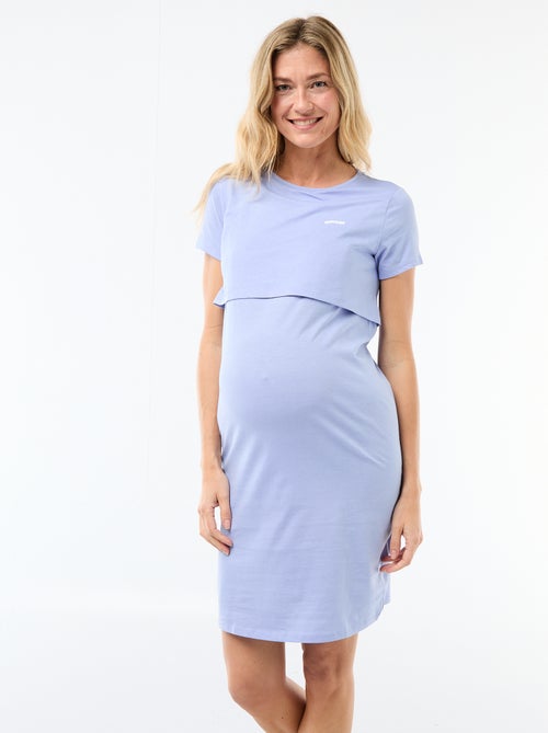 Camisa de dormir de amamentação com mensagem - Kiabi Camisa de dormir de amamentação com mensagem - Kiabi