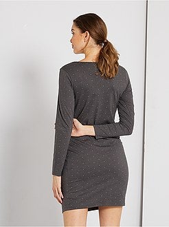 Camisa de dormir de amamentação 'de conceção ecológica' - Kiabi