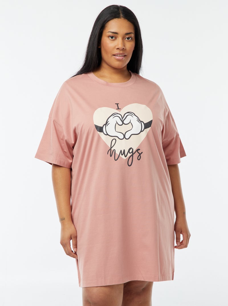 Camisa de dormir de manga curta 'Disney' ROSA - Kiabi