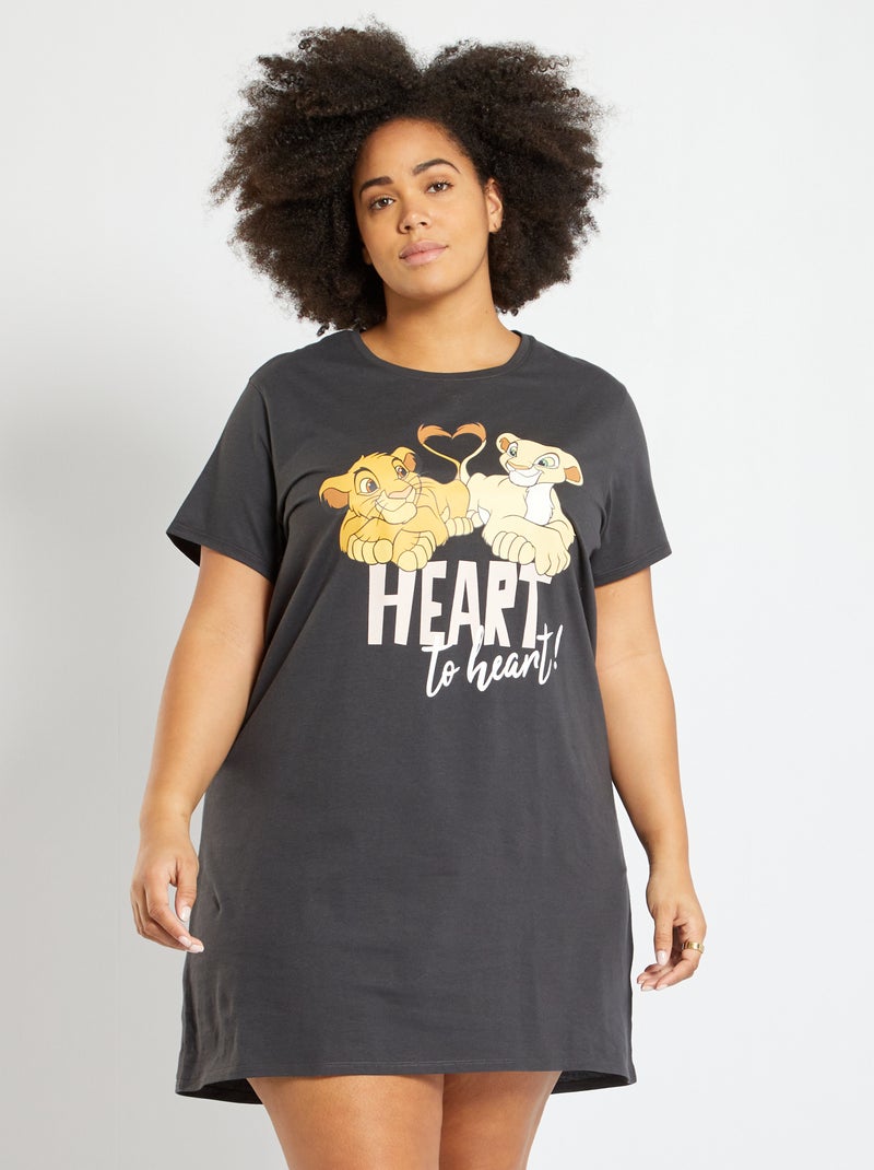 Camisa de dormir 'Disney' CINZA - Kiabi