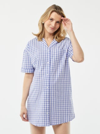 Camisa de dormir em algodão