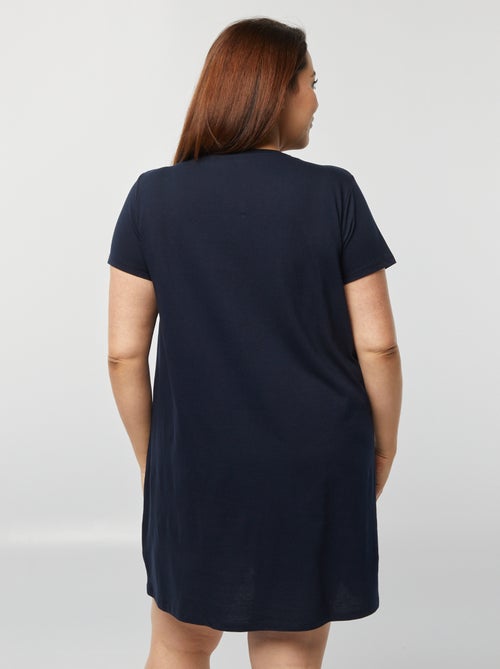 Camisa de dormir em jersey - Kiabi