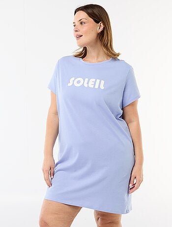 Camisa de dormir em jersey
