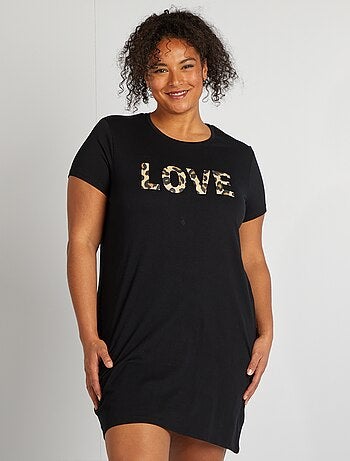 Camisa de dormir em jersey