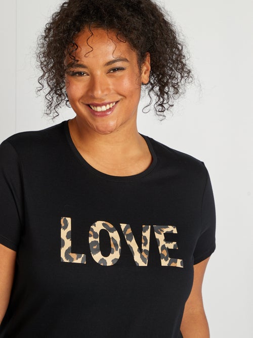 Camisa de dormir em jersey - Kiabi