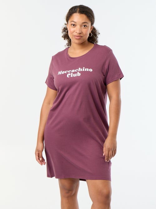 Camisa de dormir em jersey - Kiabi Camisa de dormir em jersey - Kiabi