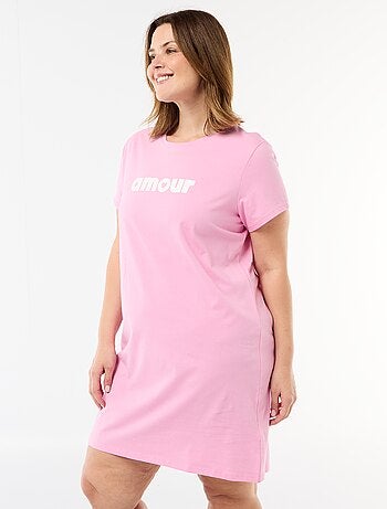 Camisa de dormir em jersey