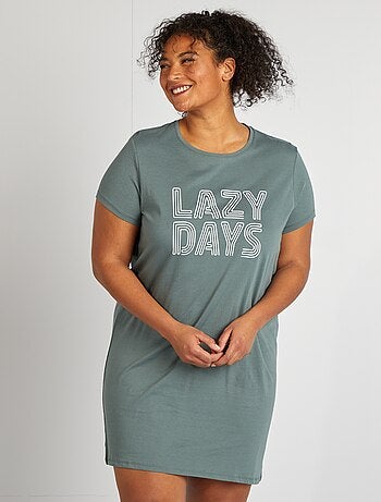 Camisa de dormir em jersey