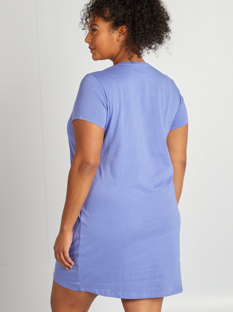 Camisa de dormir em jersey VIOLETA - Kiabi