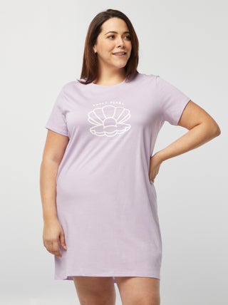 Camisa de dormir em jersey