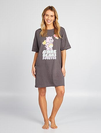Camisa de dormir em malha jersey 'Ursinhos Carinhosos'